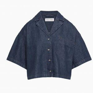 Aritzia Denim Forum Jane Shirt size small NWT blue denim button down